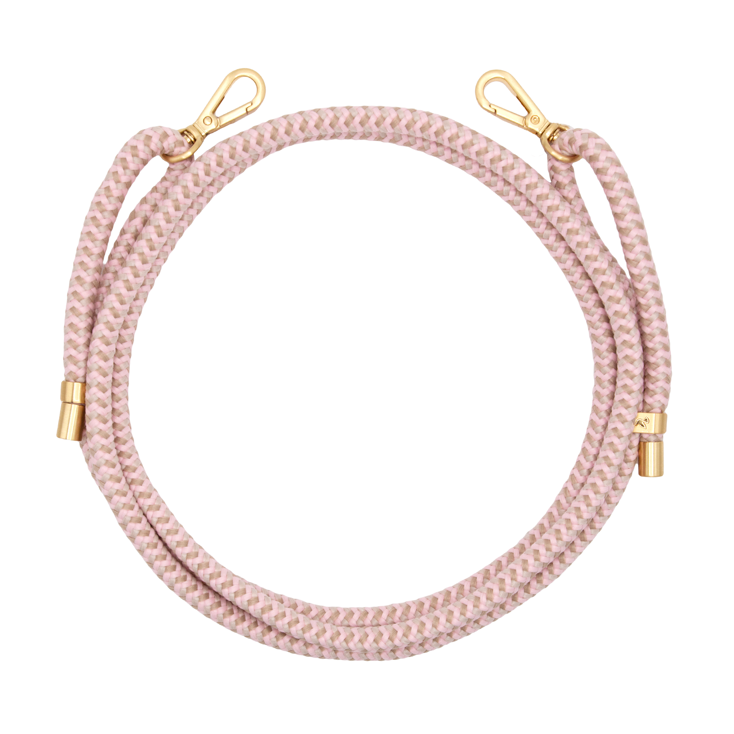 Cordon de telephone ajustable multicolore rose taupe