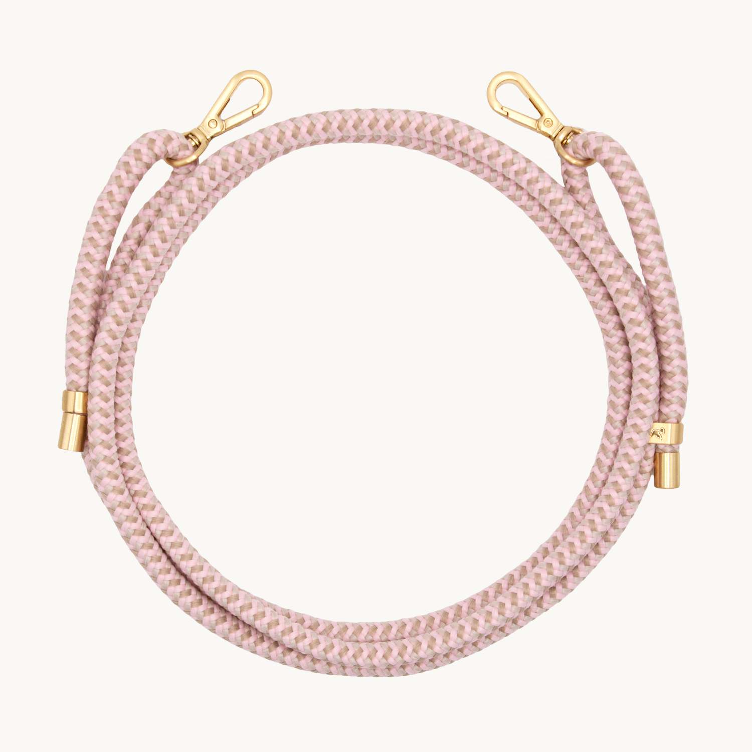 Cordon de telephone ajustable multicolore rose taupe