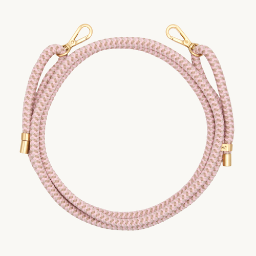 Cordon de telephone ajustable multicolore rose taupe