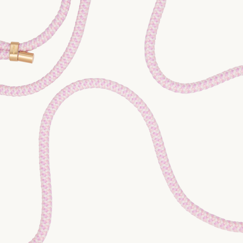 Cordon de telephone ajustable multicolore violet rose