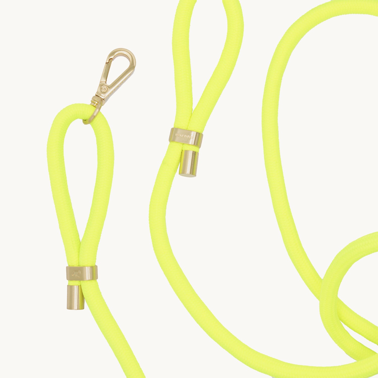 cordon ajustable pour téléphone jaune fluo