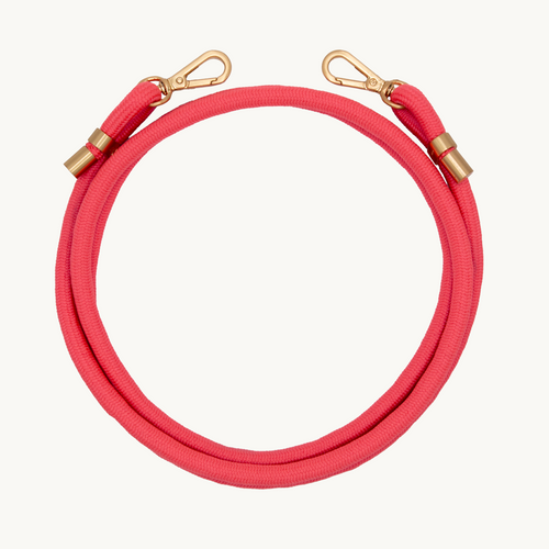 Cordon de telephone ajustable rose fluo