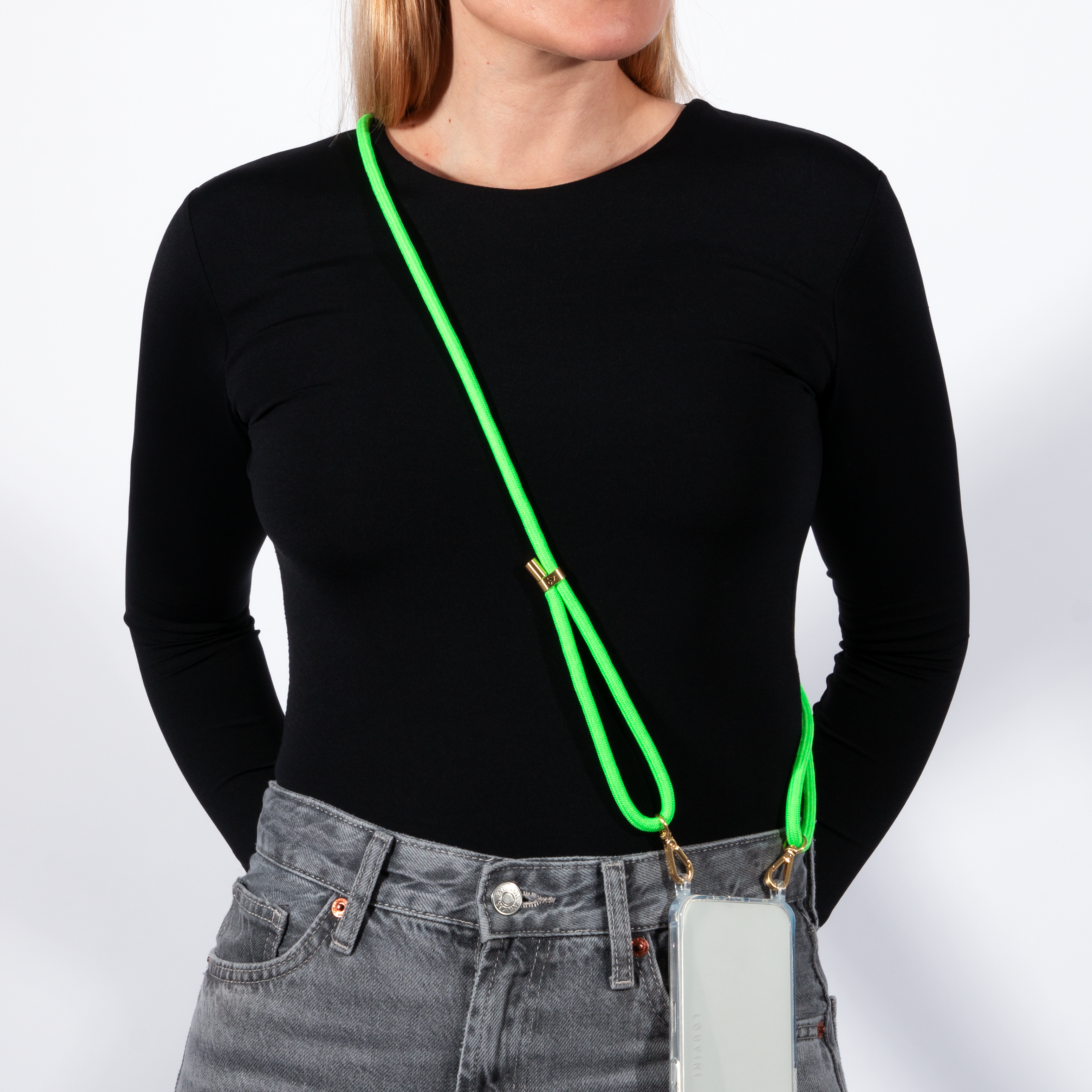 Cordon pour téléphone vert 
