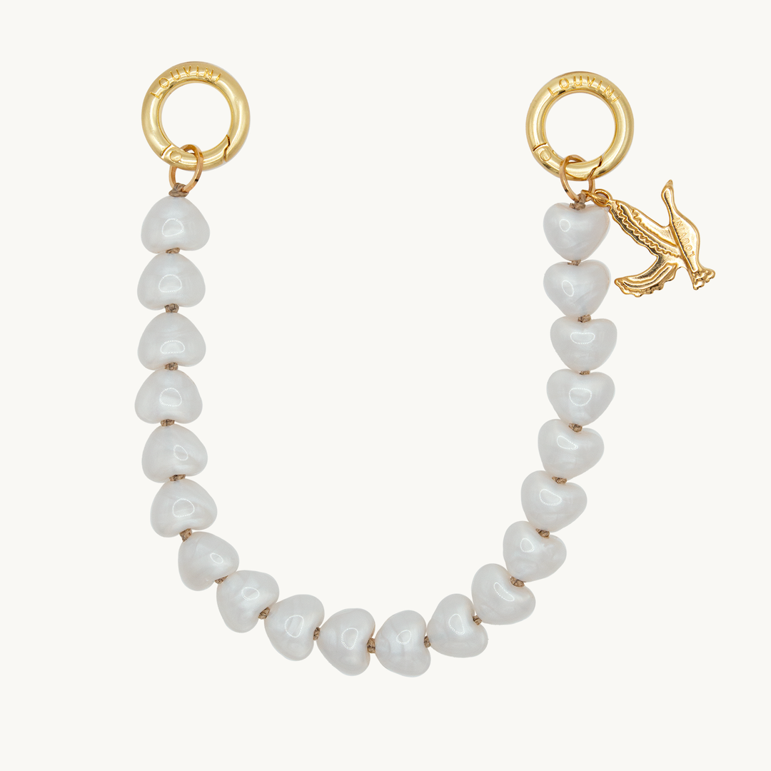 Bracelet TINY CUORE - Perle Blanche