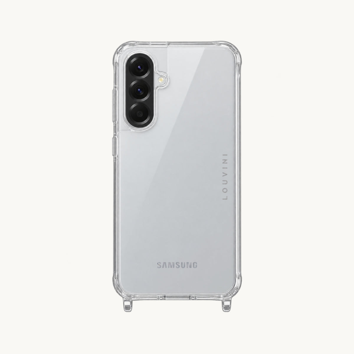 Coque Samsung avec anneaux CHARLIE - Transparente