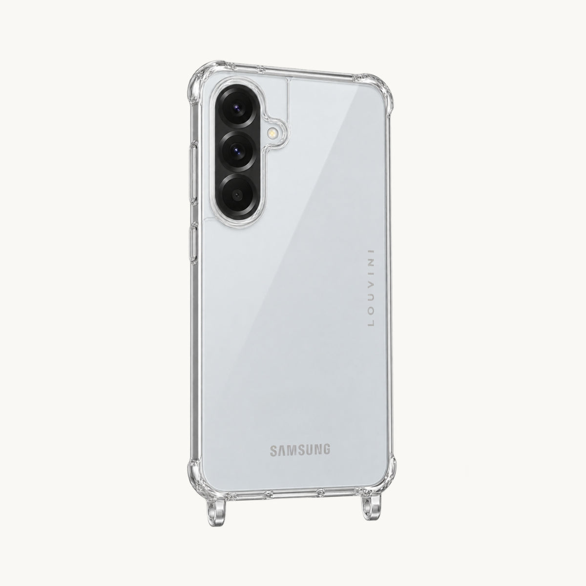 Coque Samsung avec anneaux CHARLIE - Transparente