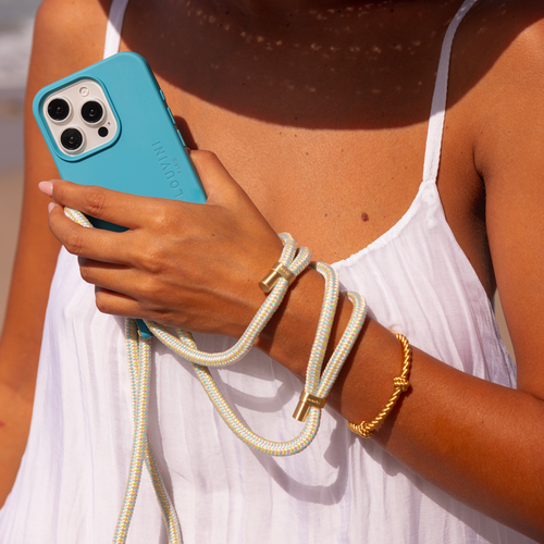 Coque iPhone MagSafe avec anneaux MILO - Bleu