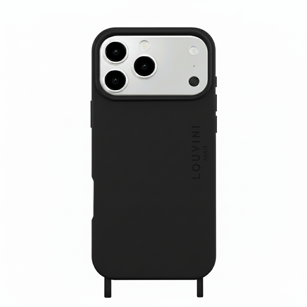 Coque iPhone MagSafe avec anneaux MILO - Noir