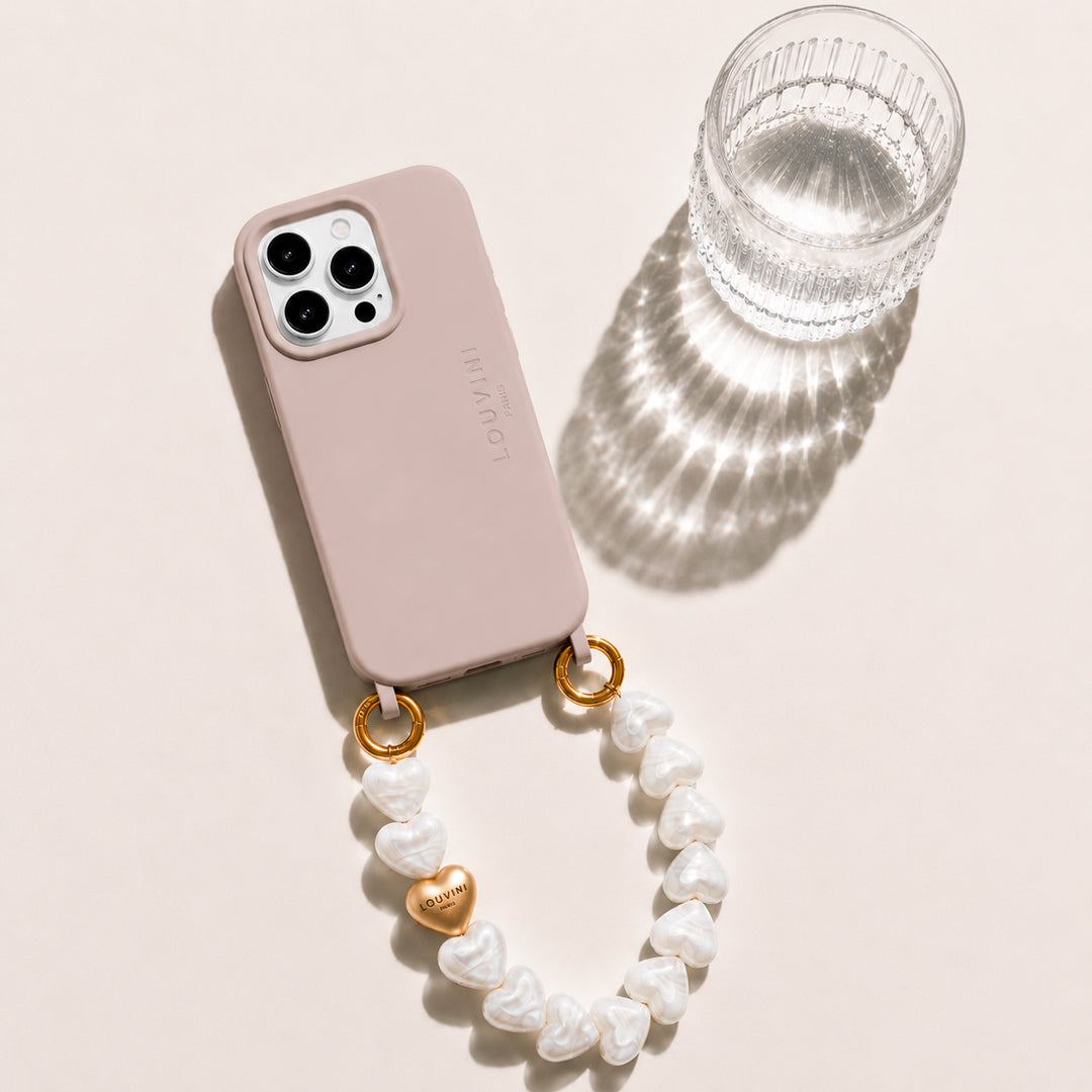 louvini paris PETIT CUORE　WHITE PEARLS Bracelet PETIT CUORE - Perle Blanche
