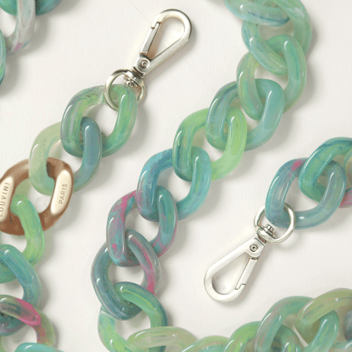 Chaîne de telephone vert jade